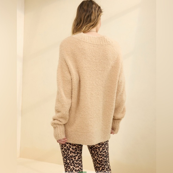 Aerie Teddy Boucle Sweater in Koko Brown 🧸 - Picture 3 of 7